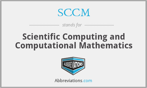 SCCM - Scientific Computing and Computational Mathematics