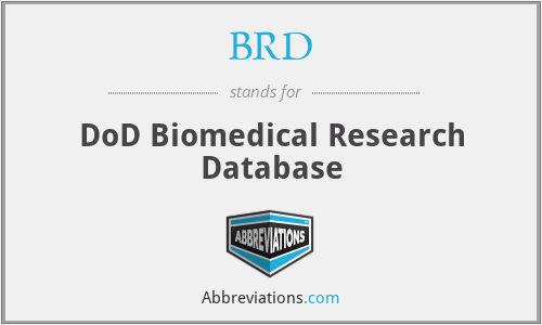 BRD - DoD Biomedical Research Database