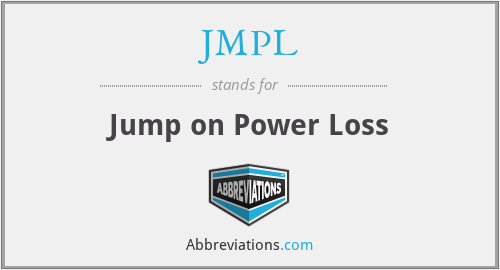 JMPL - Jump on Power Loss