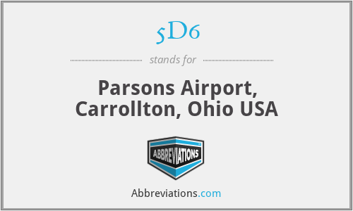 5D6 - Parsons Airport, Carrollton, Ohio USA