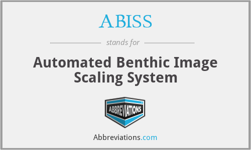 ABISS - Automated Benthic Image Scaling System