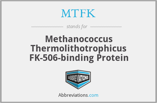 MTFK - Methanococcus Thermolithotrophicus FK-506-binding Protein