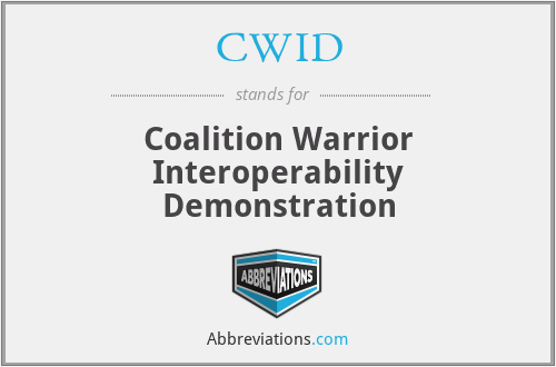 CWID - Coalition Warrior Interoperability Demonstration