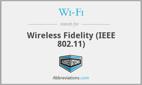 Wi-Fi - Wireless Fidelity (IEEE 802.11)