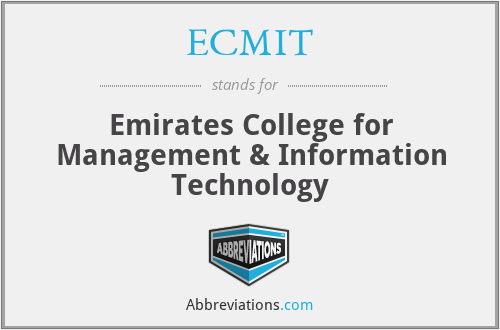 ECMIT - Emirates College for Management & Information Technology