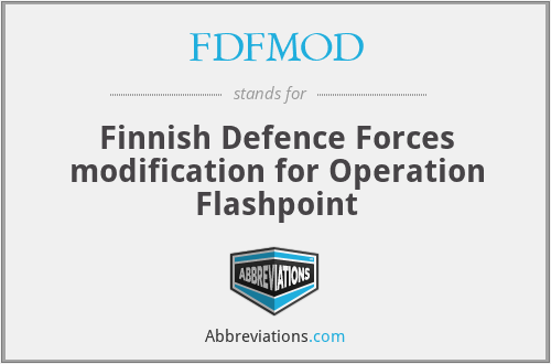 FDFMOD - Finnish Defence Forces modification for Operation Flashpoint