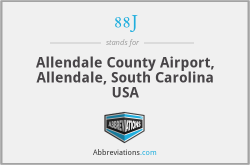 88J - Allendale County Airport, Allendale, South Carolina USA