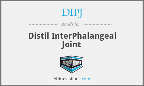 DIPJ - Distil InterPhalangeal Joint