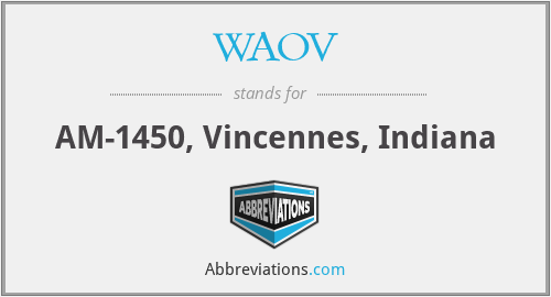 WAOV - AM-1450, Vincennes, Indiana