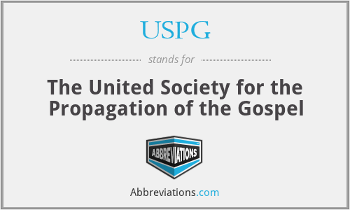 USPG - The United Society for the Propagation of the Gospel