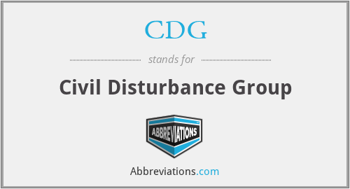 CDG - Civil Disturbance Group