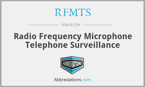 RFMTS - Radio Frequency Microphone Telephone Surveillance
