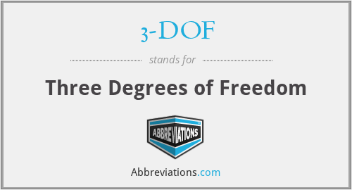3-DOF - Three Degrees of Freedom