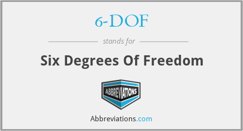 6-DOF - Six Degrees Of Freedom