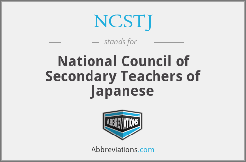 NCSTJ - National Council of Secondary Teachers of Japanese