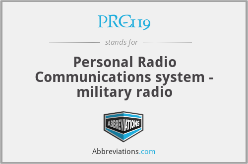 PRC-119 - Personal Radio Communications system - military radio