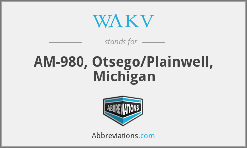 WAKV - AM-980, Otsego/Plainwell, Michigan