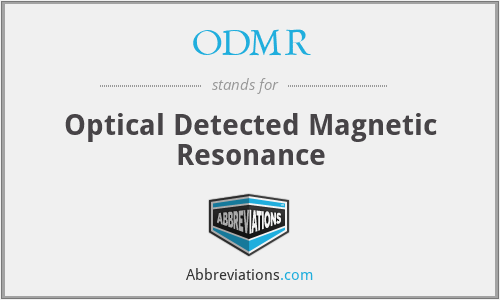 ODMR - Optical Detected Magnetic Resonance