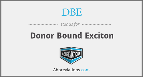 DBE - Donor Bound Exciton