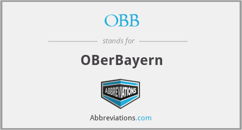 OBB - OBerBayern