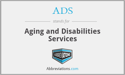 ADS - Aging and Disabilities Services