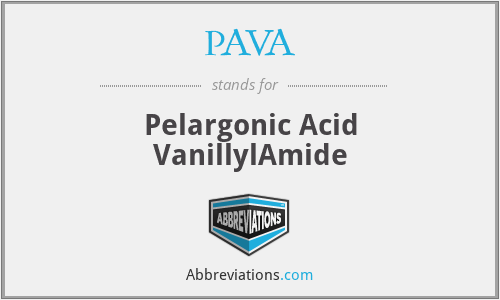 PAVA - Pelargonic Acid VanillylAmide