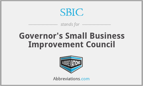 SBIC - Governor's Small Business Improvement Council