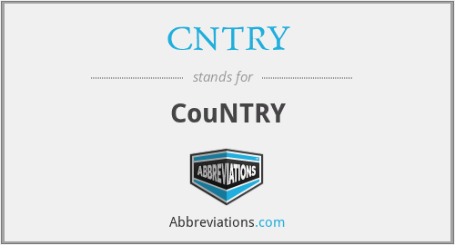 CNTRY - CouNTRY