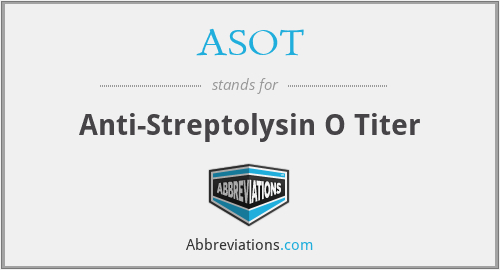 ASOT - Anti-Streptolysin O Titer