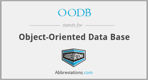 OODB - Object-Oriented Data Base