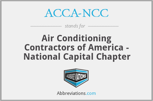 ACCA-NCC - Air Conditioning Contractors of America - National Capital Chapter