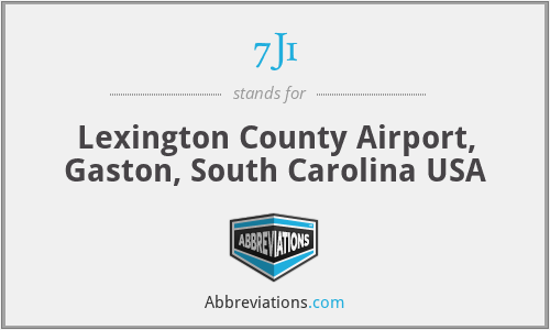 7J1 - Lexington County Airport, Gaston, South Carolina USA