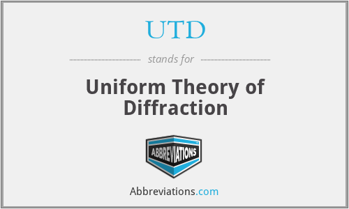 UTD - Uniform Theory of Diffraction