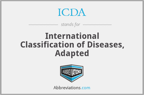 ICDA - International Classification of Diseases, Adapted