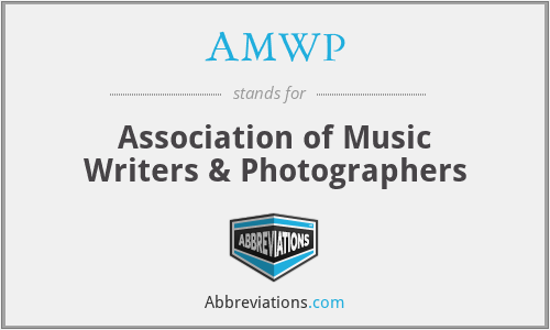 AMWP - Association of Music Writers & Photographers
