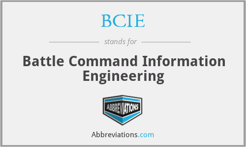 BCIE - Battle Command Information Engineering