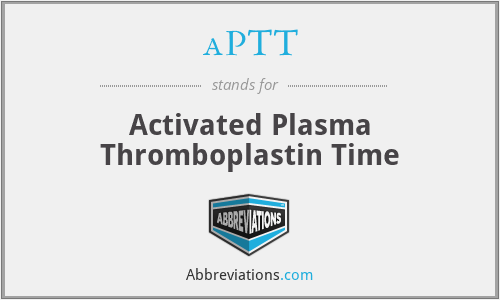 aPTT - Activated Plasma Thromboplastin Time