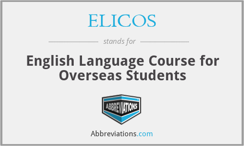 ELICOS - English Language Course for Overseas Students