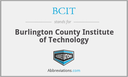 BCIT - Burlington County Institute of Technology