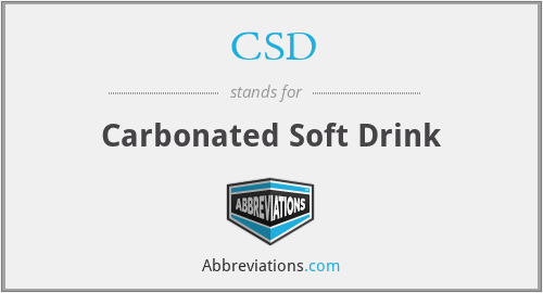 CSD - Carbonated Soft Drink