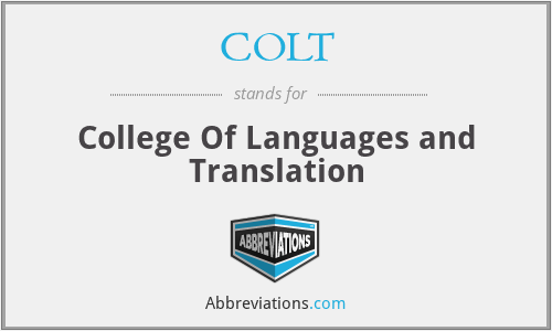 COLT - College Of Languages and Translation