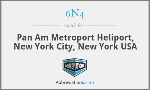 6N4 - Pan Am Metroport Heliport, New York City, New York USA