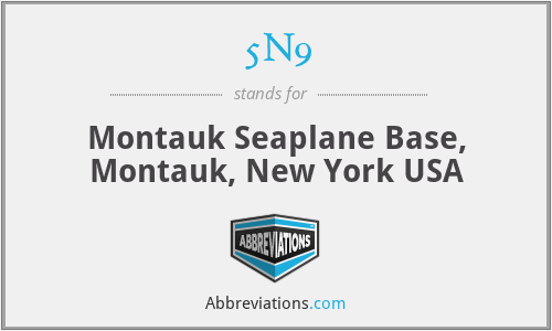 5N9 - Montauk Seaplane Base, Montauk, New York USA
