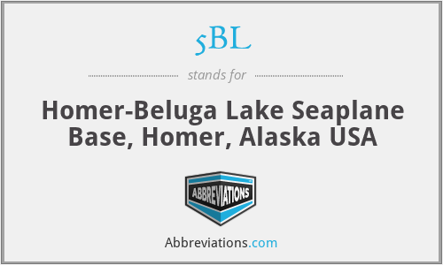 5BL - Homer-Beluga Lake Seaplane Base, Homer, Alaska USA