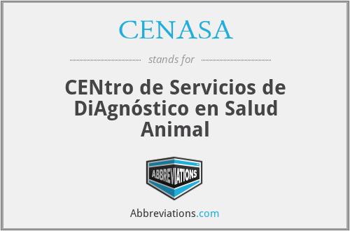 CENASA - CENtro de Servicios de DiAgnóstico en Salud Animal