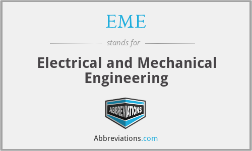 EME - Electrical and Mechanical Engineering