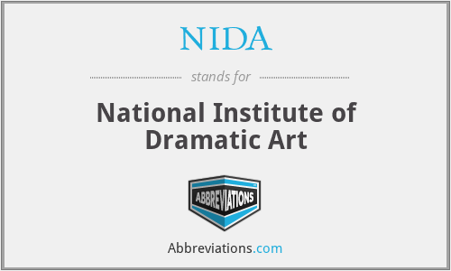 NIDA - National Institute of Dramatic Art