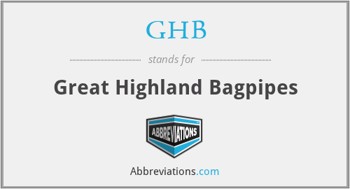 GHB - Great Highland Bagpipes