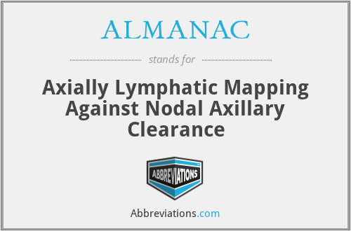 ALMANAC - Axially Lymphatic Mapping Against Nodal Axillary Clearance