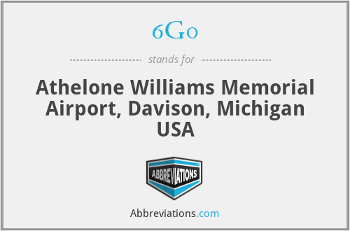 6G0 - Athelone Williams Memorial Airport, Davison, Michigan USA
